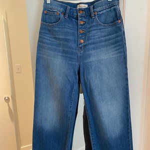 Madewell Wide Leg Cropped Jeans
